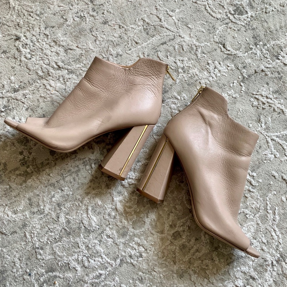 Calvin Klein Lulah Peep Toe Bootie